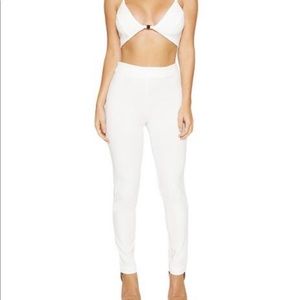 Naked Wardrobe White Leggings